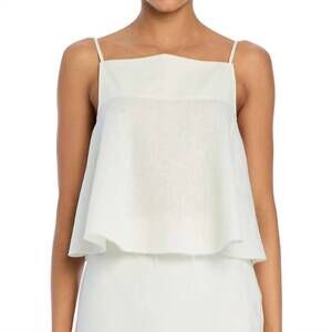 NEW SER.O.YA miley linen top in eggshell